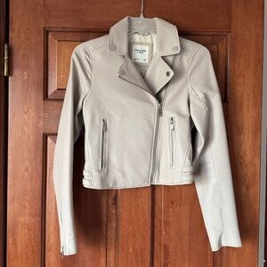 Abercrombie & Fitch Women's Vegan Leather Moto Jacket